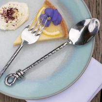 Hammered Knot Dessert/Appetiser Fork