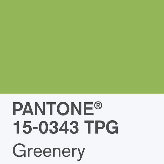 Pantone Colour Of The Year – Greenery